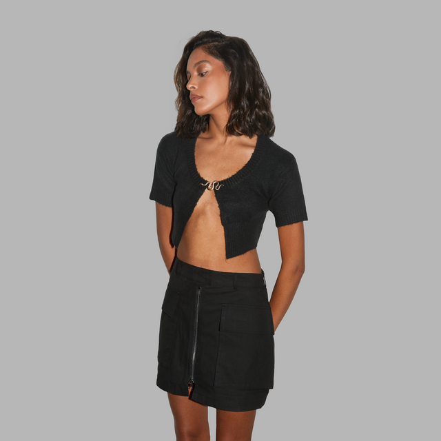 Blvck Zipped Skirt