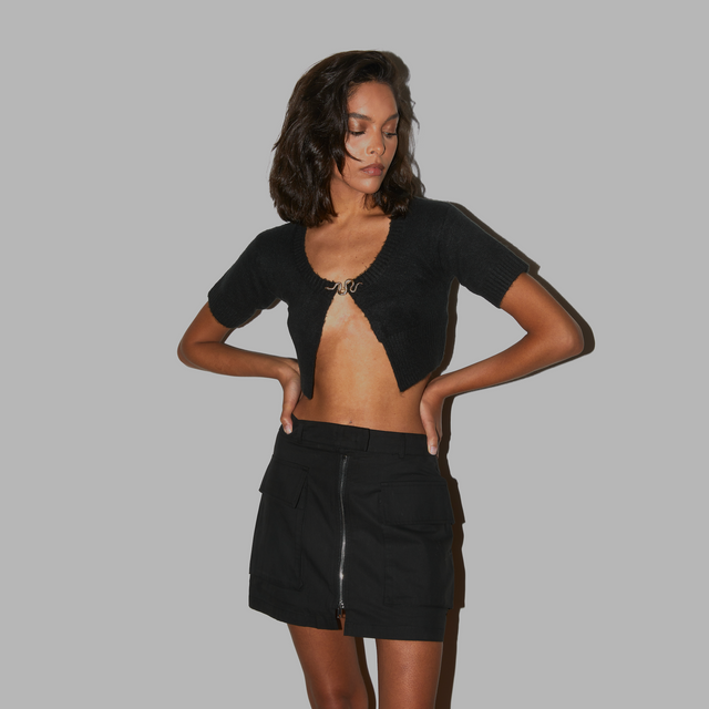 Blvck Zipped Skirt