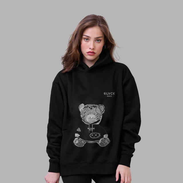 Blvck Evil Twin Teddy Bear Hoodie