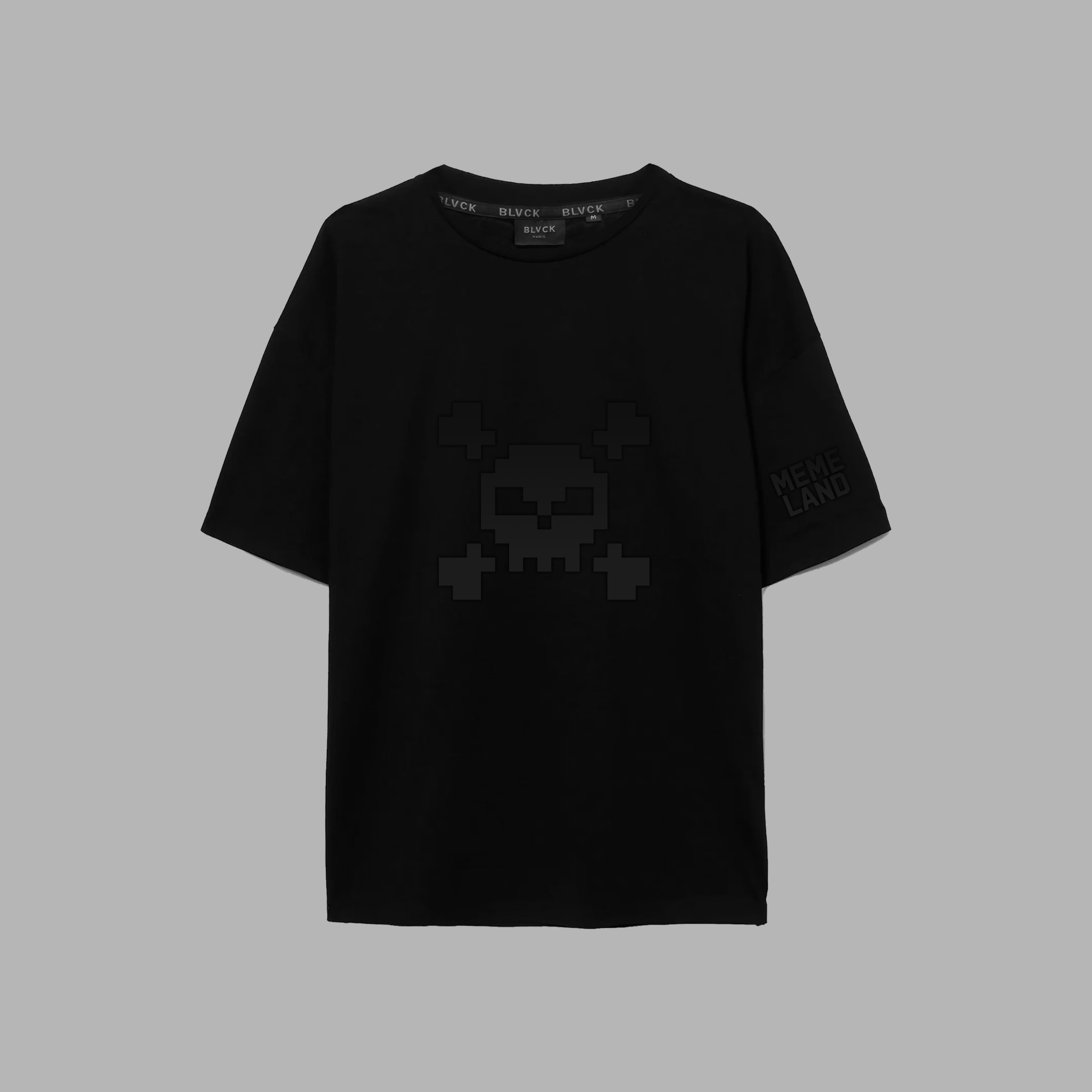 Blvck x Memeland Skull tee