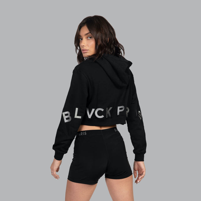 Blvck Bold Cropped Hoodie