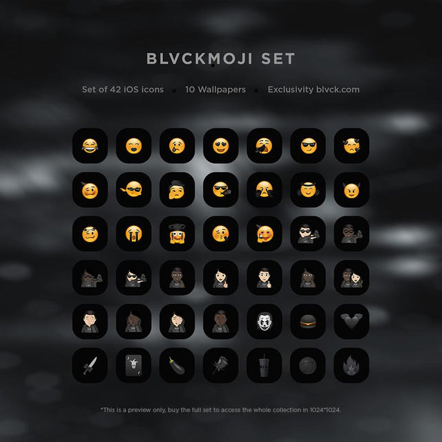 Blvck iOS Icons Set